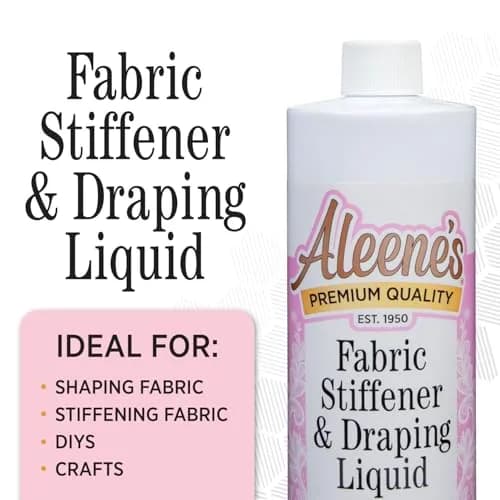 Aleene's Fabric Stiffener and Draping Liquid 473ml (16 Fl Oz) | Nontoxic, Quick Drying Formula for Shaping Fabrics thumbnail 3