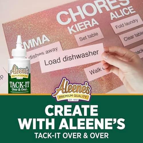 Aleene's Tack-It Over & Over Liquid Glue 118ml (4 fl oz) | Repositionable Adhesive for Crafts thumbnail 6