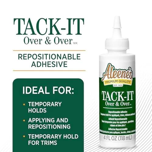 Aleene's Tack-It Over & Over Liquid Glue 118ml (4 fl oz) | Repositionable Adhesive for Crafts thumbnail 2
