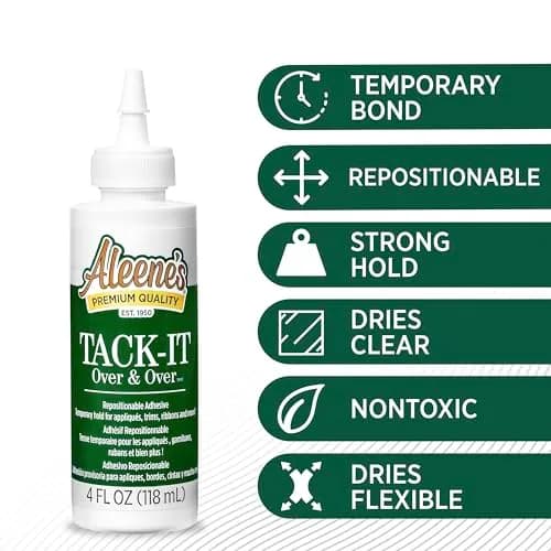 Aleene's Tack-It Over & Over Liquid Glue 118ml (4 fl oz) | Repositionable Adhesive for Crafts thumbnail 3
