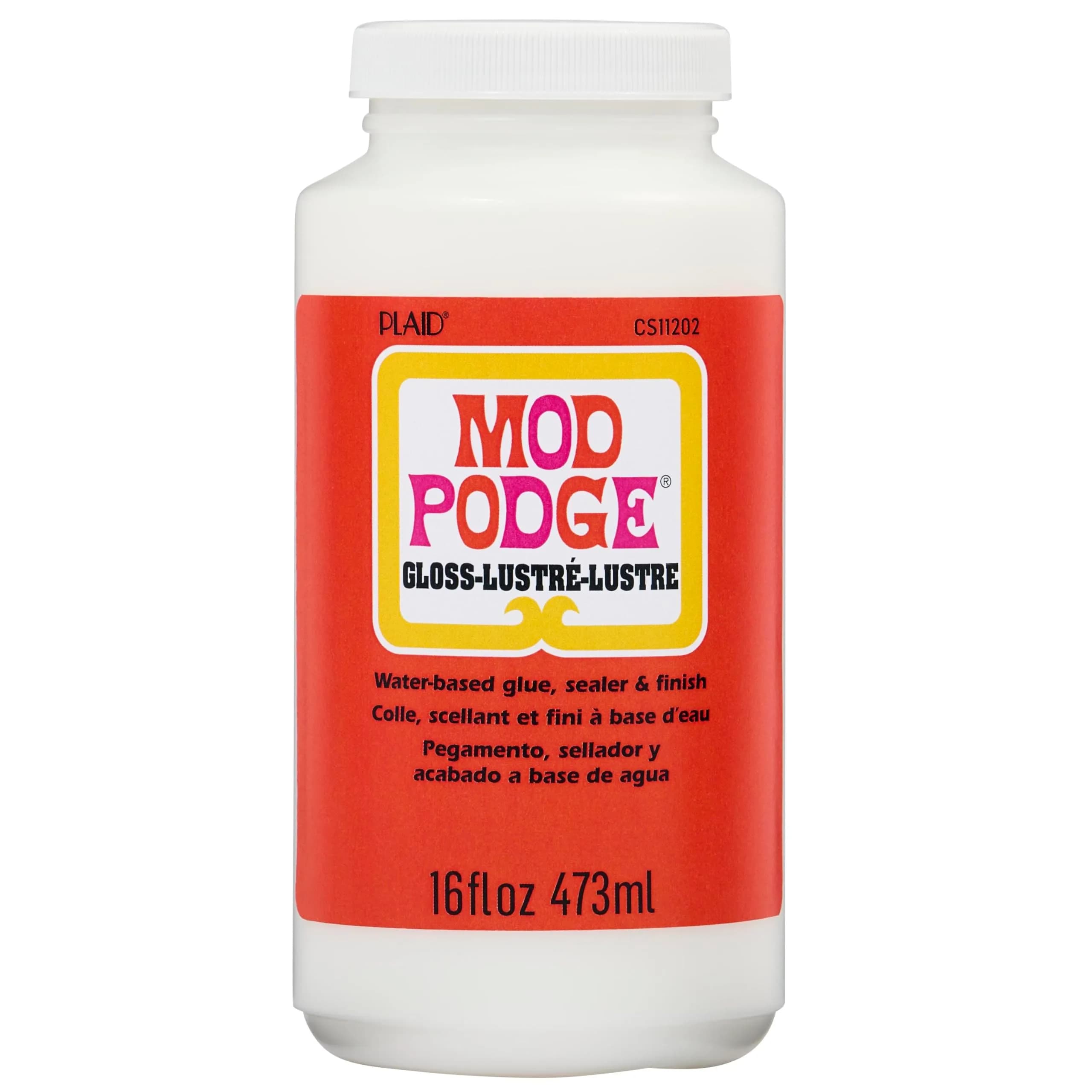 Mod Podge Gloss Sealer, Glue & Finish 473ml (16 fl oz) | All-in-One Craft Solution for Wood, Paper, Fabric - main product image