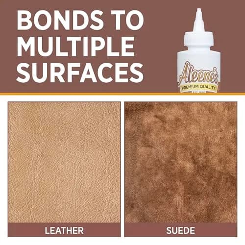 Aleene's Leather & Suede Glue 118ml (4 fl oz) | Fast-Tacking Adhesive for Crafts & Light Repairs thumbnail 4