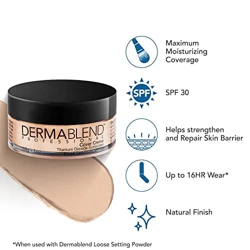 Dermablend Cover Creme Foundation SPF 30 | Full Coverage, Natural Finish, 1 Oz thumbnail 3