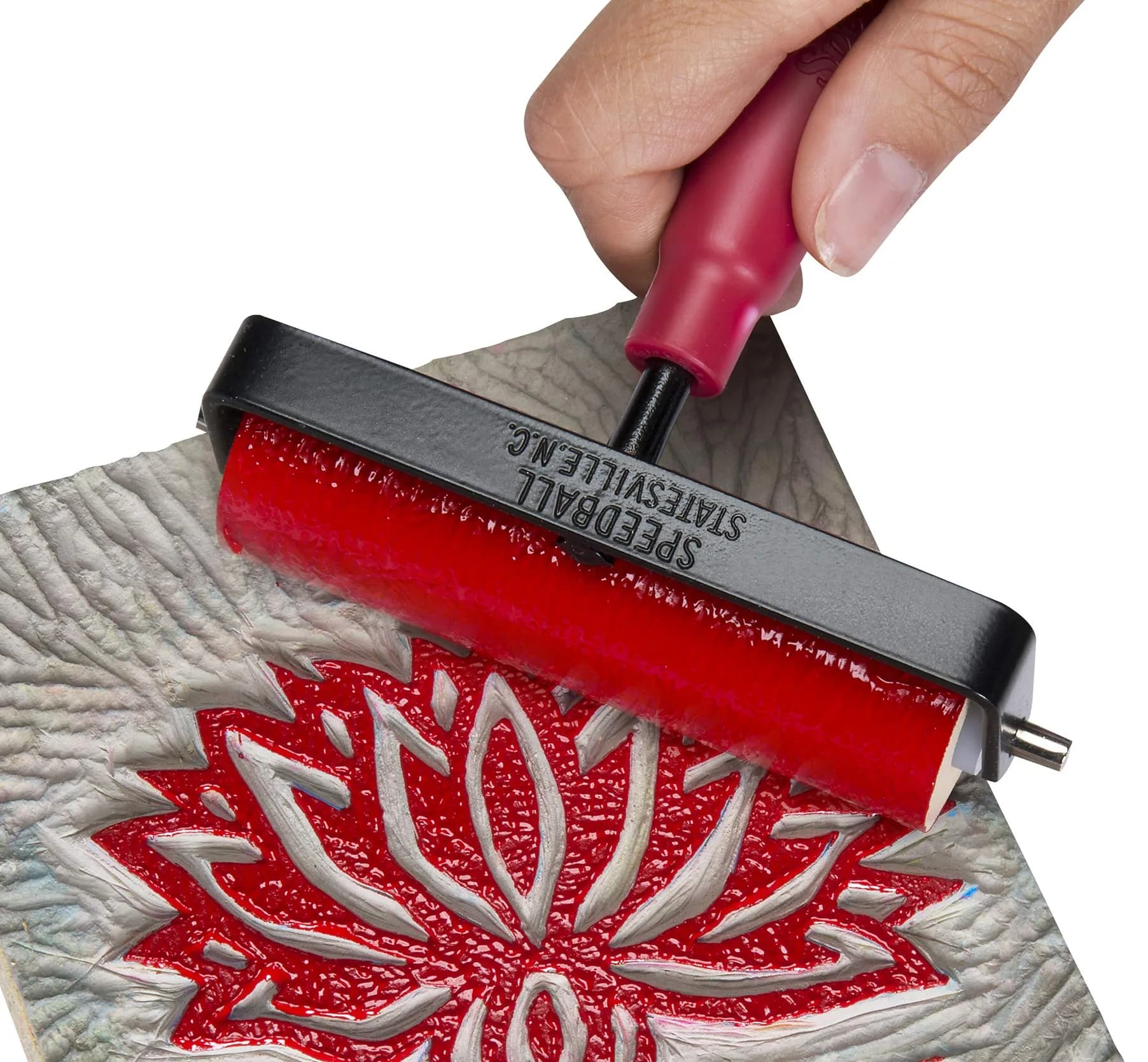 Speedball Deluxe Soft Rubber Brayer 6 Inches (15.24 cm) | Even Ink Distribution for Relief Printing - view 8