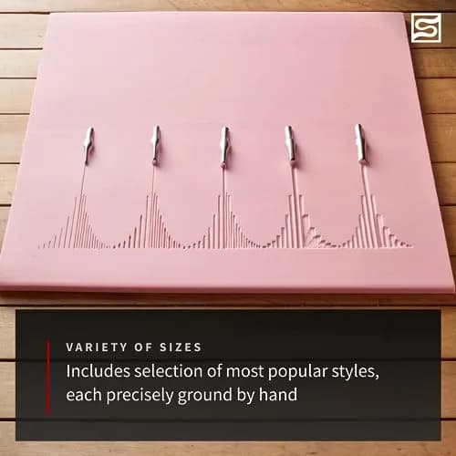 Speedball 4131 Linoleum Cutter Set with Handle | 5 Assorted Lino Cutters, Made in USA thumbnail 6
