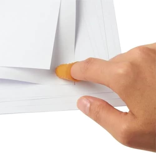 ACCO Rubber Finger Tips Size 11.5 Medium Nubbed Grip 12 Count | Durable, Amber thumbnail 5