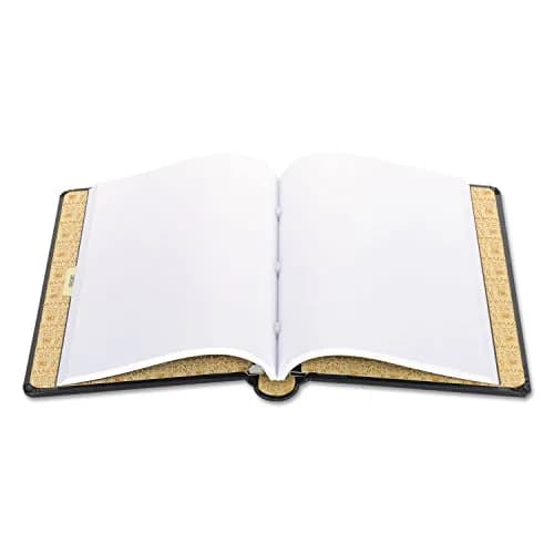 Wilson Jones Corporate Minute Book, Legal Size 8.5 x 14 Inches, 250 Pages, Black | Locking, Acid-Free Ledger Paper thumbnail 5