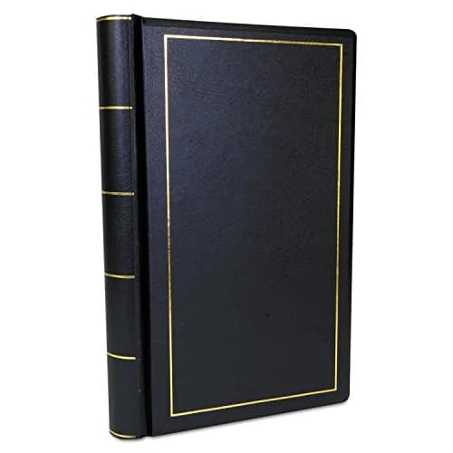 Wilson Jones Corporate Minute Book, Legal Size 8.5 x 14 Inches, 250 Pages, Black | Locking, Acid-Free Ledger Paper thumbnail 2