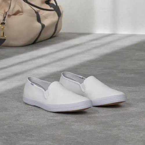 Keds Champion Slip on Womens White Canvas Size 8.5 Wide | Classic Comfort & Style thumbnail 5