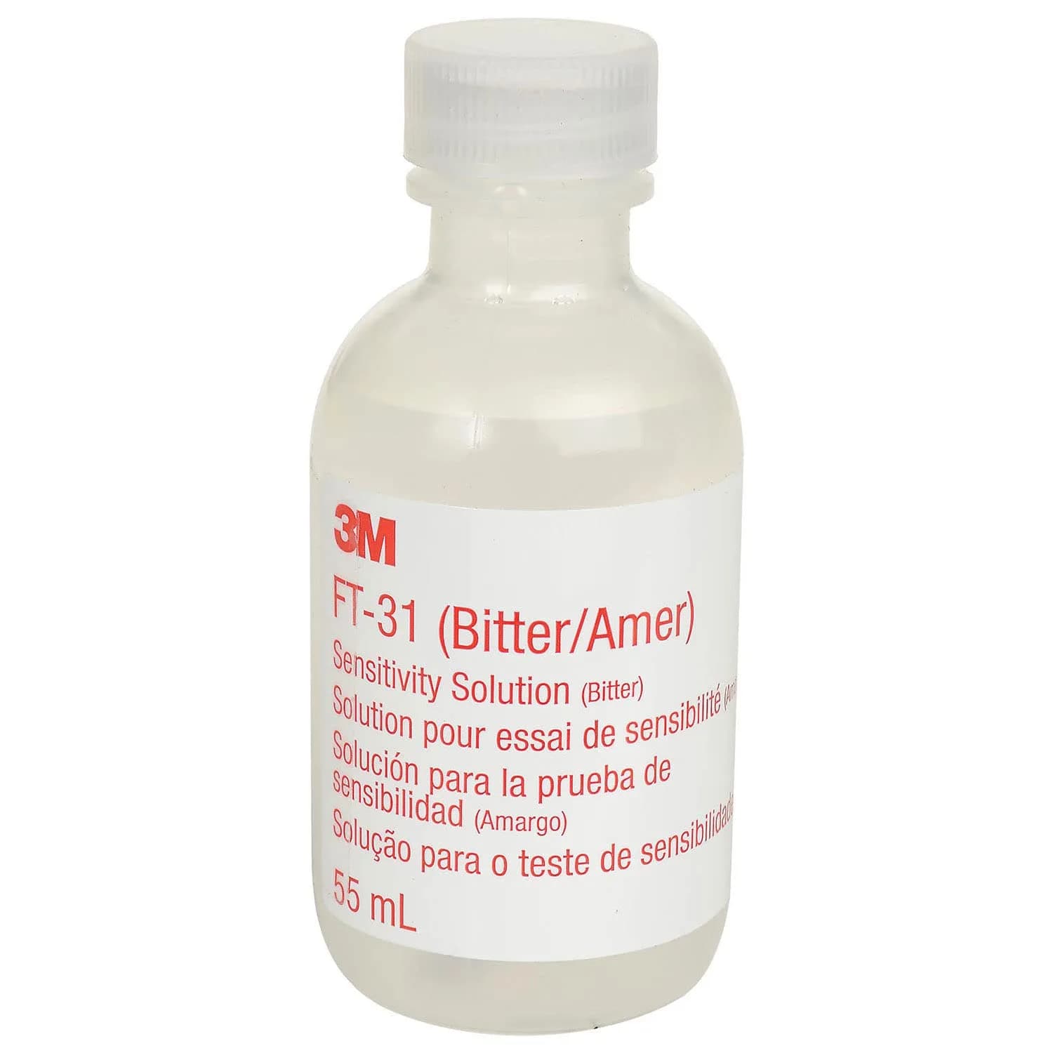 3M Sensitivity Solution Bitter FT-31 55mL | For Respirator Fit Testing — Clear