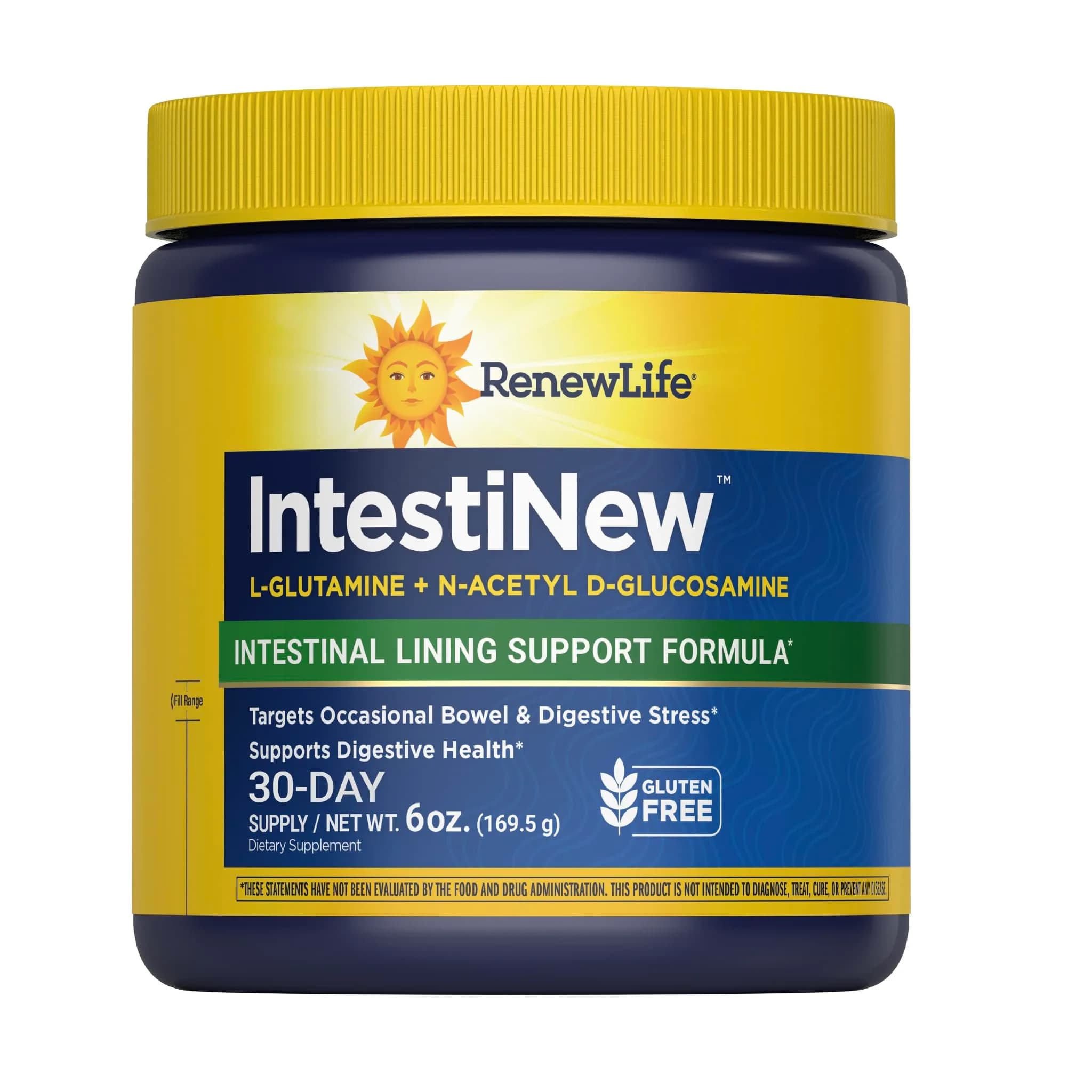 Renew Life IntestiNew Powder 6oz | Intestinal Lining Support Formula with Digestive Harmony