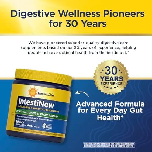 Renew Life IntestiNew Powder 6oz | Intestinal Lining Support Formula with Digestive Harmony thumbnail 4