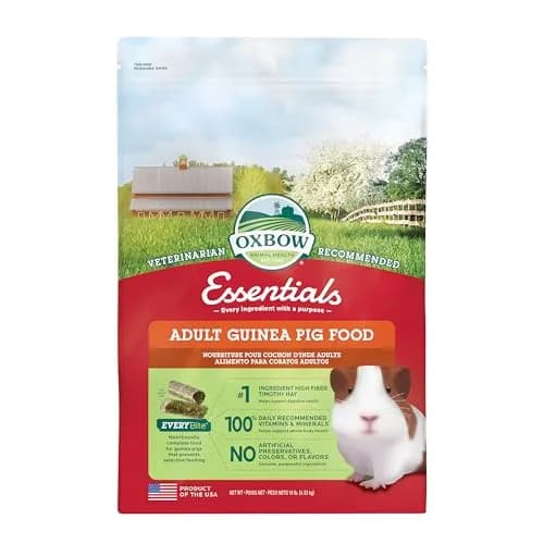 Oxbow Essentials Adult Guinea Pig Food, Timothy Hay Pellets, 4.54kg (10 lb) | Supports Digestion & Immunity thumbnail 1