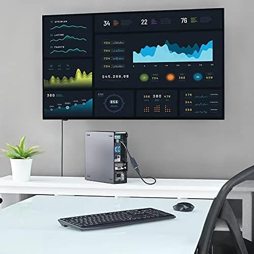 StarTech.com DisplayPort to HDMI Adapter DP2HDMI 13cm (5in) | VESA Certified Passive Converter for 1080p Video thumbnail 6