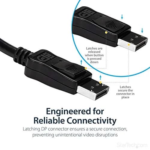 StarTech.com DisplayPort to HDMI Adapter DP2HDMI 13cm (5in) | VESA Certified Passive Converter for 1080p Video thumbnail 3