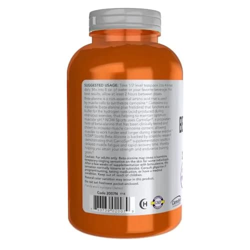 NOW Beta-Alanine Pure Powder 500 g | Supports Muscular Endurance & Delays Fatigue thumbnail 3