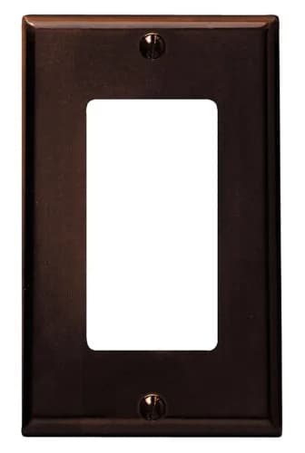 Leviton 1-Gang Decora Wallplate Brown | Thermoset, Standard Size, Durable thumbnail 1