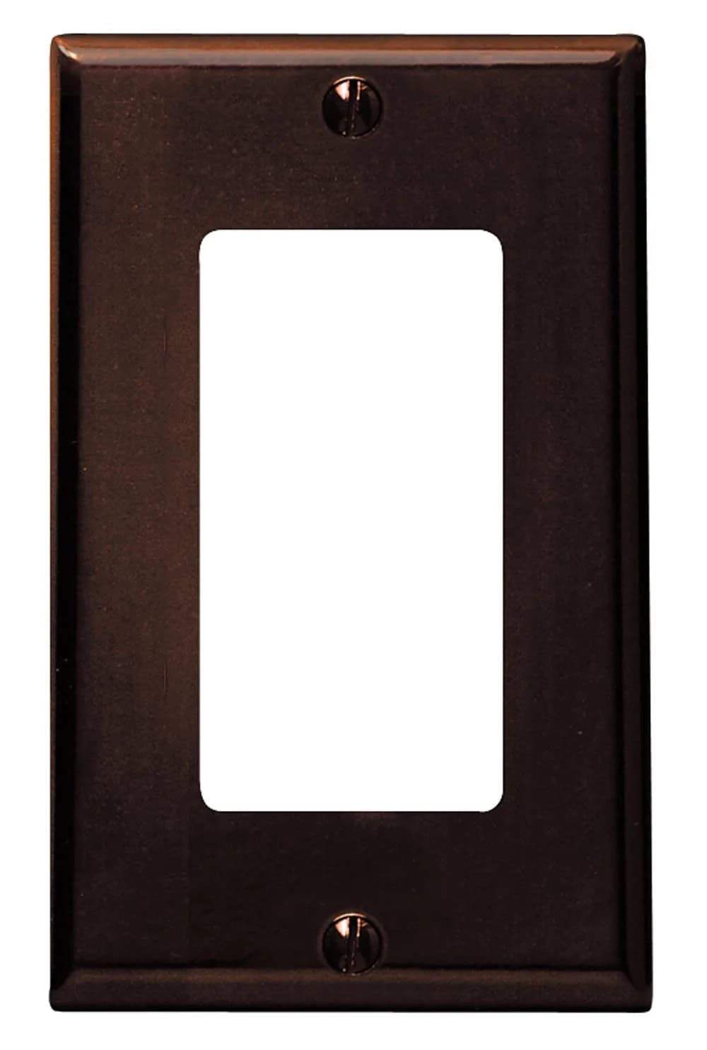 Leviton 1-Gang Decora Wallplate Brown | Thermoset, Standard Size, Durable — Brown