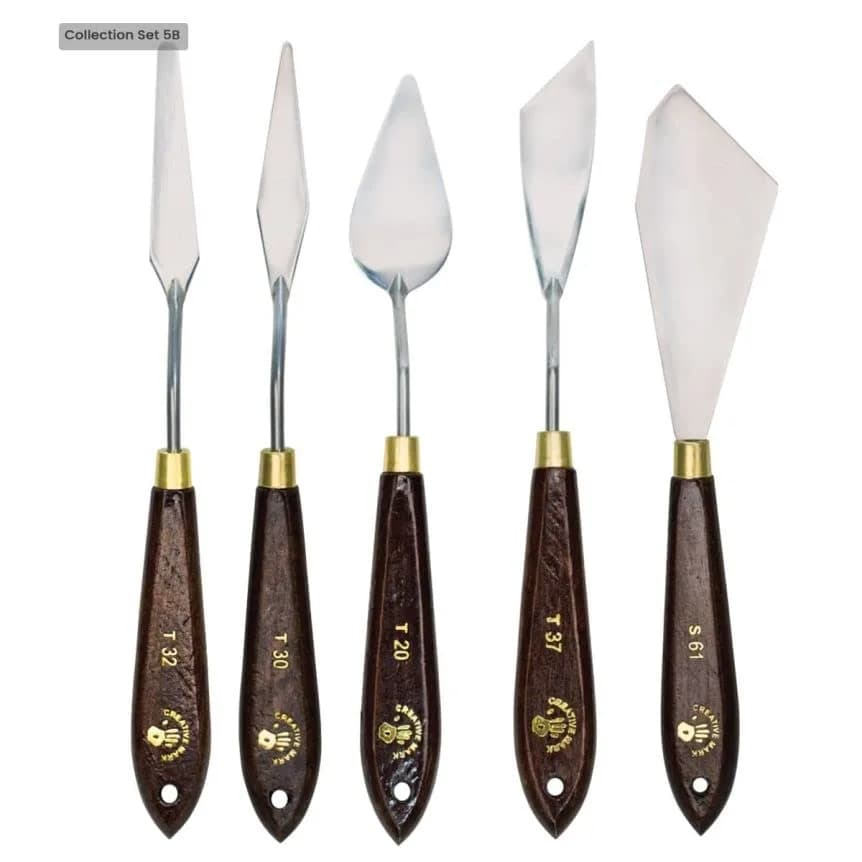 Creative Mark Stainless Steel Palette Knife Painting Tools - Collection 5B, Set | 60 Shapes & Sizes for Artists thumbnail 4