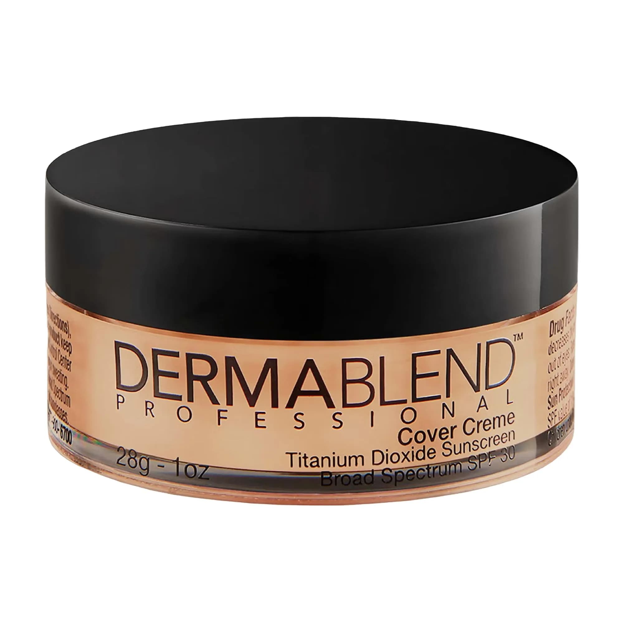 Dermablend Cover Creme Foundation SPF 30 30N Sand Beige 1 Oz | Full Coverage, Natural Finish — 30N Sand Beige: For light skin with neutral undertones with a hint of yellow