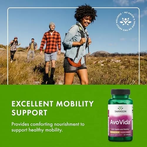 Swanson AvoVida Joint Health Supplement 300 mg 60 Capsules | Supports Joint Tissues, Cartilage, and Mobility thumbnail 6