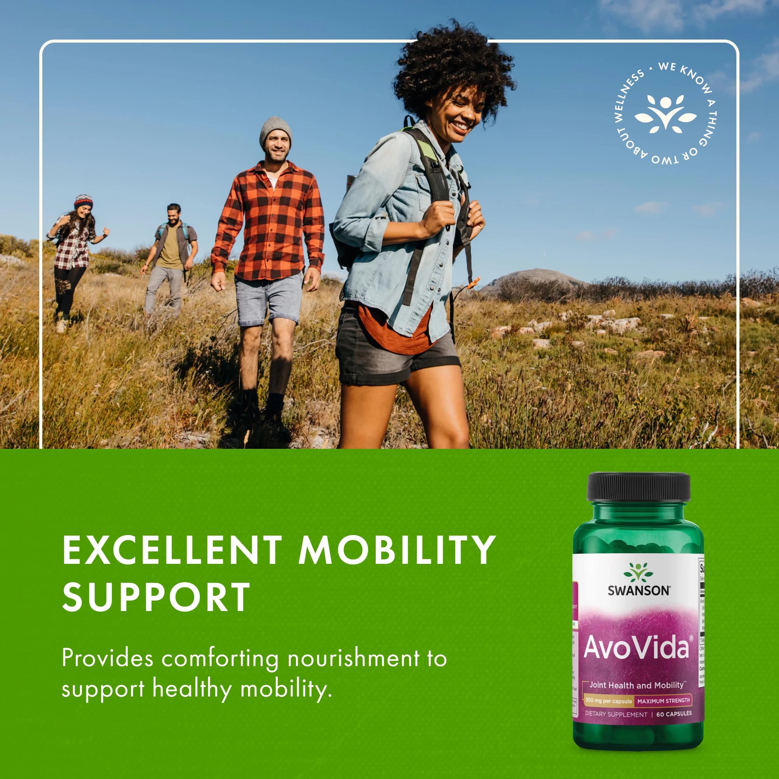 Swanson AvoVida Joint Health Supplement 300 mg 60 Capsules | Supports Joint Tissues, Cartilage, and Mobility - view 6