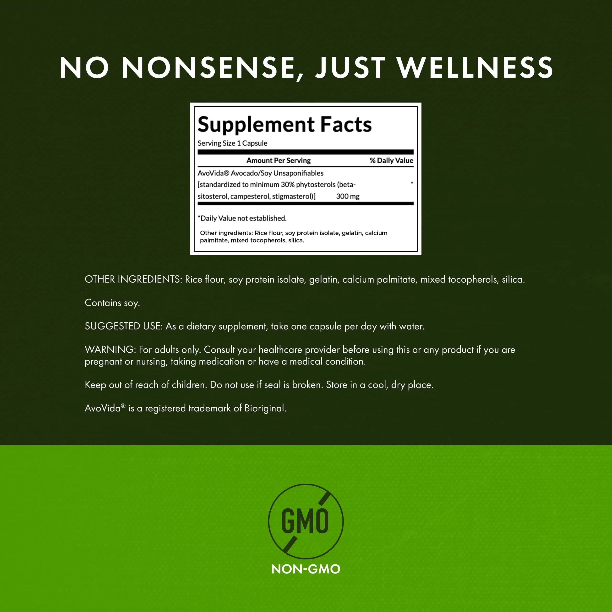 Swanson AvoVida Joint Health Supplement 300 mg 60 Capsules | Supports Joint Tissues, Cartilage, and Mobility - view 3