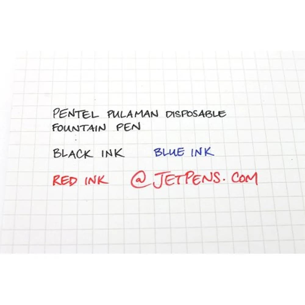 Pentel Pulaman MJ20 Disposable Pen with Plastic Nib, Red Ink, 1 Count (Pack of 1) | Smooth Ink Flow - view 7