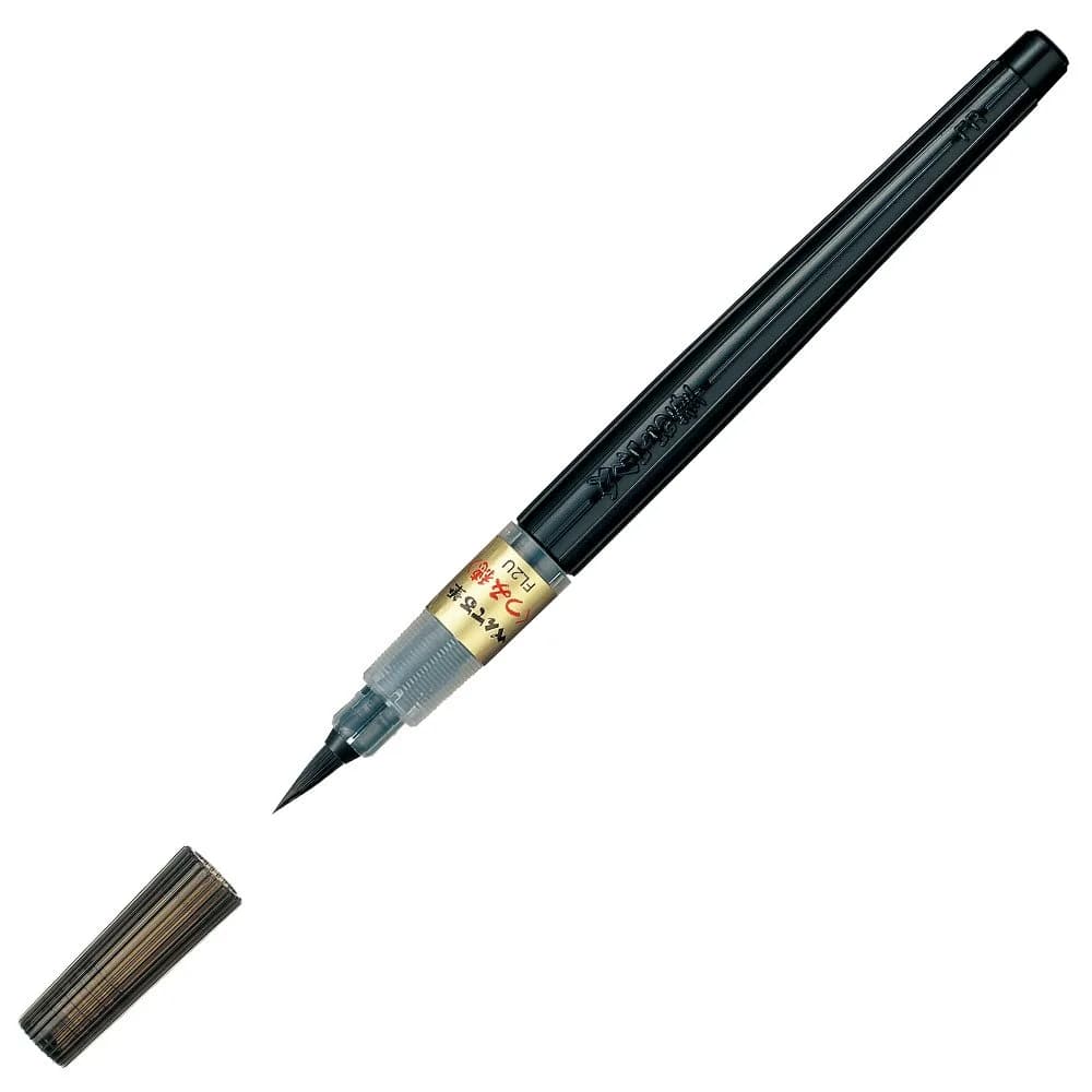 Pentel Fude Brush Pen, Tsumiho (XFL2U) | Water-Based Ink, Round Tip, Black, 1 Count