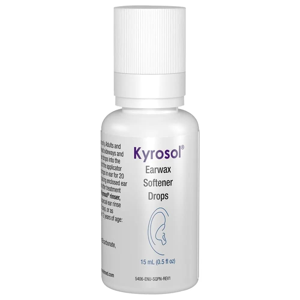 NeilMed Kyrosol All-Natural Earwax Removal Aid Syringe Kit | Fragrance-Free, Glycerin Drops 15ml (0.5 Fl Oz) - view 3