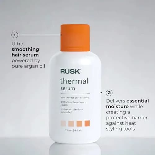 RUSK Designer Collection Thermal Serum with Argan Oil, 4.2 Oz | Heat Protection & Shine, Alcohol-Free thumbnail 5