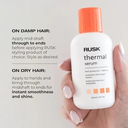 RUSK Designer Collection Thermal Serum with Argan Oil, 4.2 Oz | Heat Protection & Shine, Alcohol-Free thumbnail 7