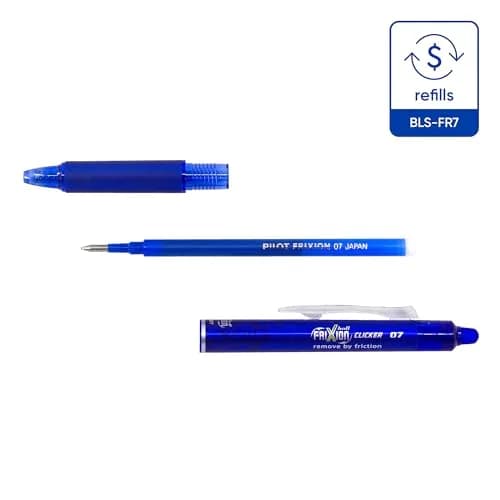 Pilot Refills for Frixion Rollerball 0.7 mm Tip | Blue, Pack of 3 | Erasable Gel Ink thumbnail 2