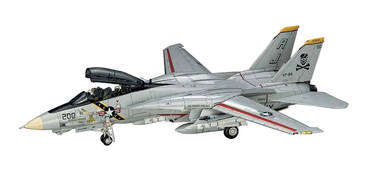 Hasegawa Model Kit F-14A Tomcat 1:72 Scale | Accurate Military Aircraft Replica (70-120 chars) — シルバー
