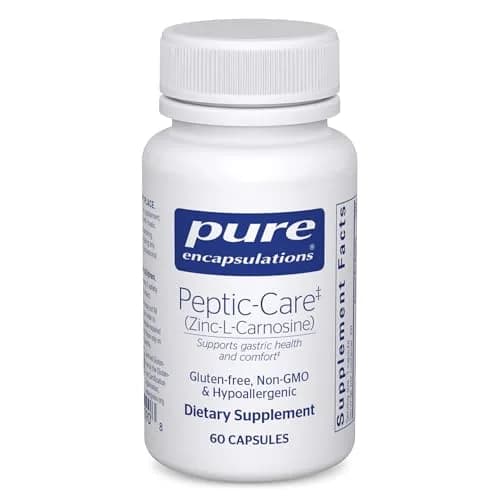 Pure Encapsulations Peptic-Care Zinc-L-Carnosine 60 Capsules | Supports Gastric Health & Comfort thumbnail 1
