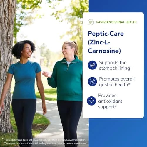 Pure Encapsulations Peptic-Care Zinc-L-Carnosine 60 Capsules | Supports Gastric Health & Comfort thumbnail 3