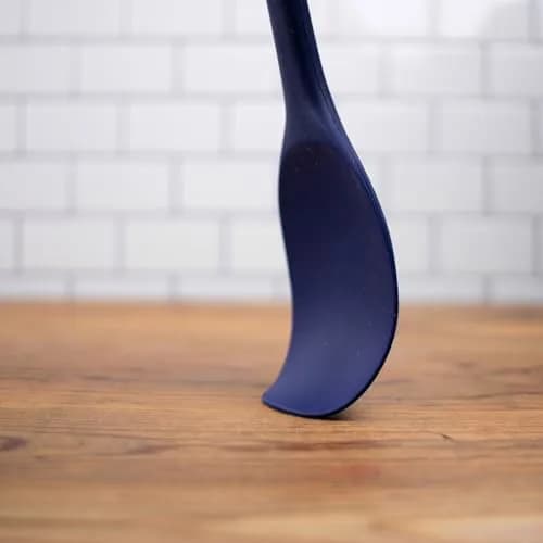 RSVP International Ela's Favorite Silicone Spatula Spoon, Blue, 11" | BPA-Free Heat Resistant Kitchen Tool thumbnail 2