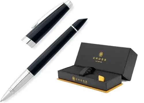Cross Aventura Refillable Gel Ink Rollerball Pen, Medium Point, Onyx Black | Smooth Ink Flow for Professionals thumbnail 1