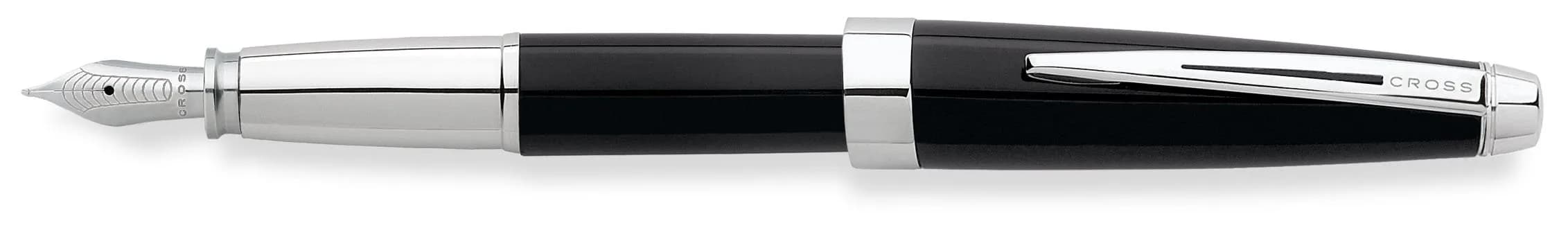 Cross Aventura Fountain Pen Medium Nib Onyx Black | Refillable, Premium Gift Box - main product image