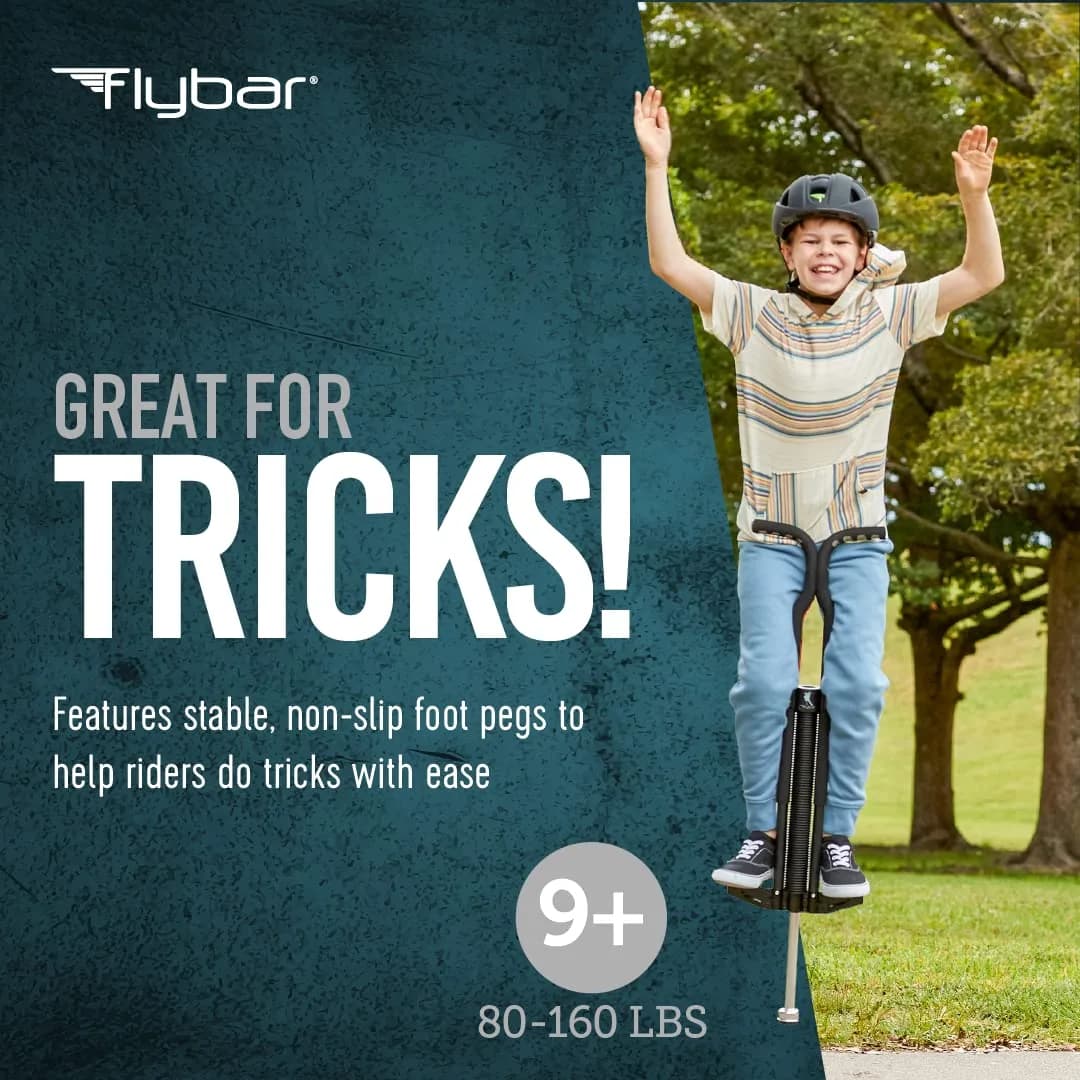 Flybar Master Pogo Stick for Kids Ages 9+, 80–160 lbs | ASTM-Tested for Active Play - view 3