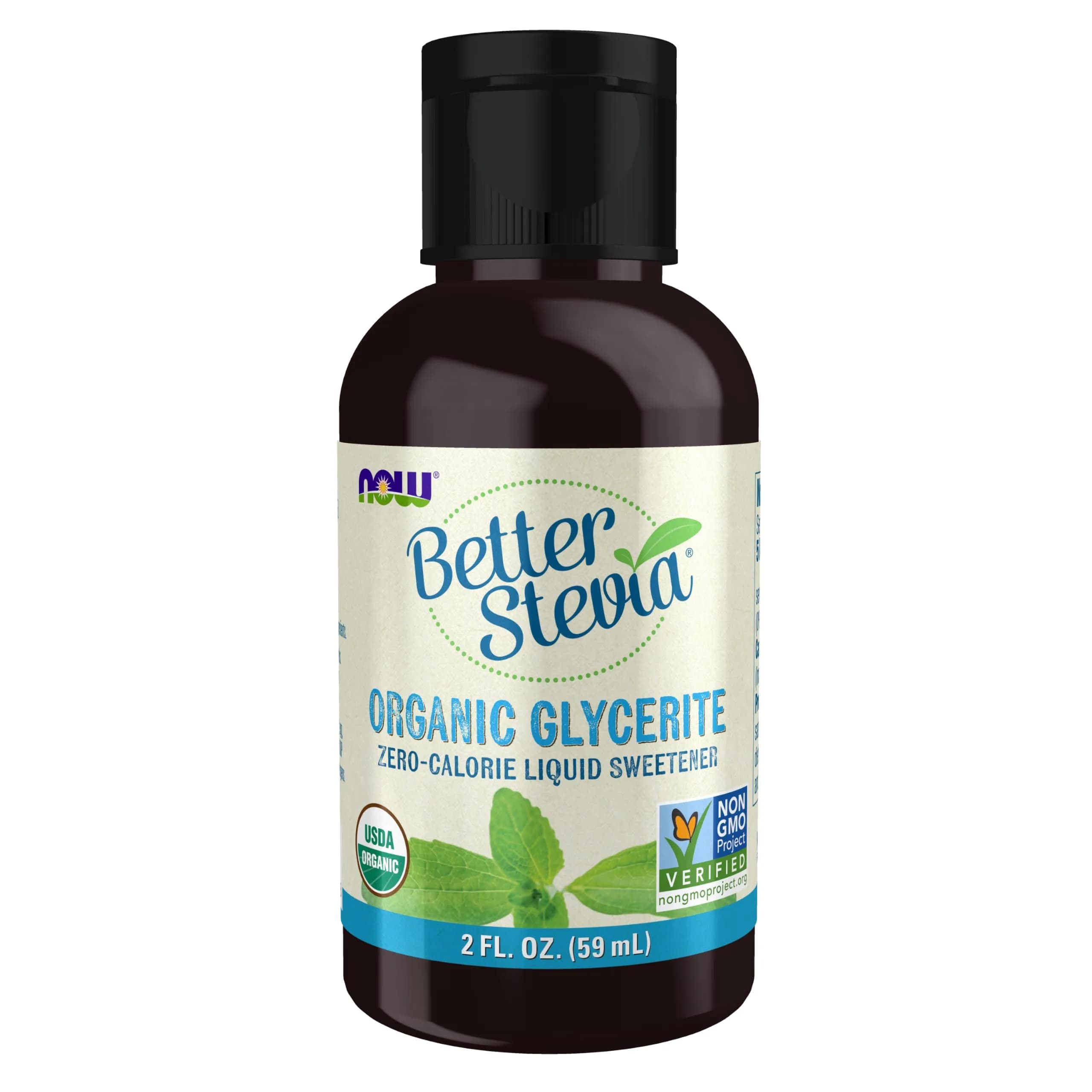 NOW Foods Better Stevia Liquid Glycerite 60ml (2 Fl Oz) | Zero-Calorie Natural Sweetener - main product image