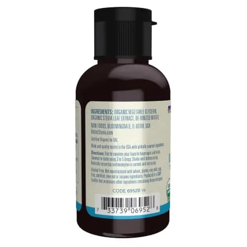 NOW Foods Better Stevia Liquid Glycerite 60ml (2 Fl Oz) | Zero-Calorie Natural Sweetener thumbnail 3