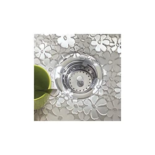 iDesign Blumz Sink Protector Mat Clear | 28cm x 30cm (11" x 12") thumbnail 6