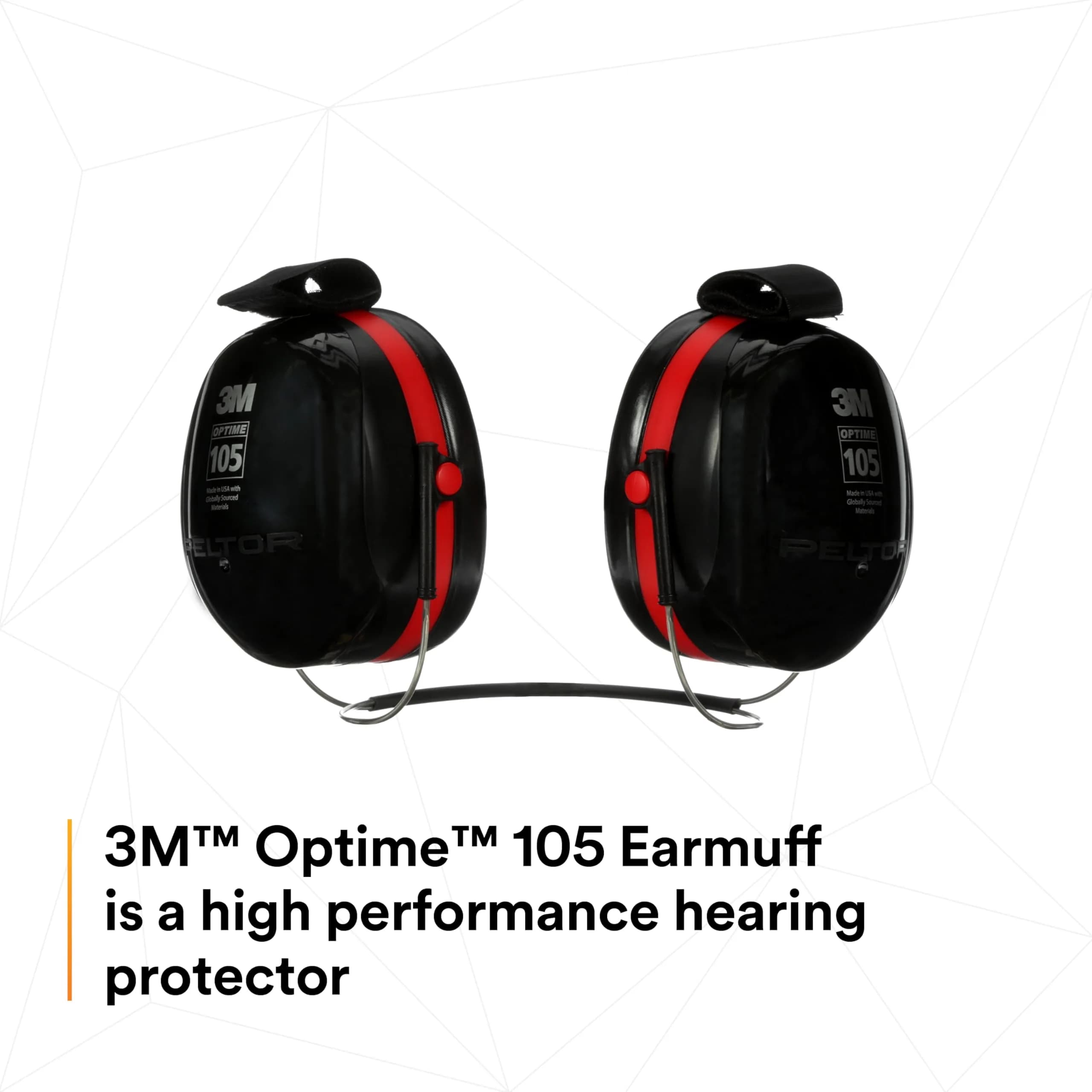3M Peltor Optime 105 Behind-the-Head Earmuff, 29 dB NRR | Industrial Noise Protection - view 5