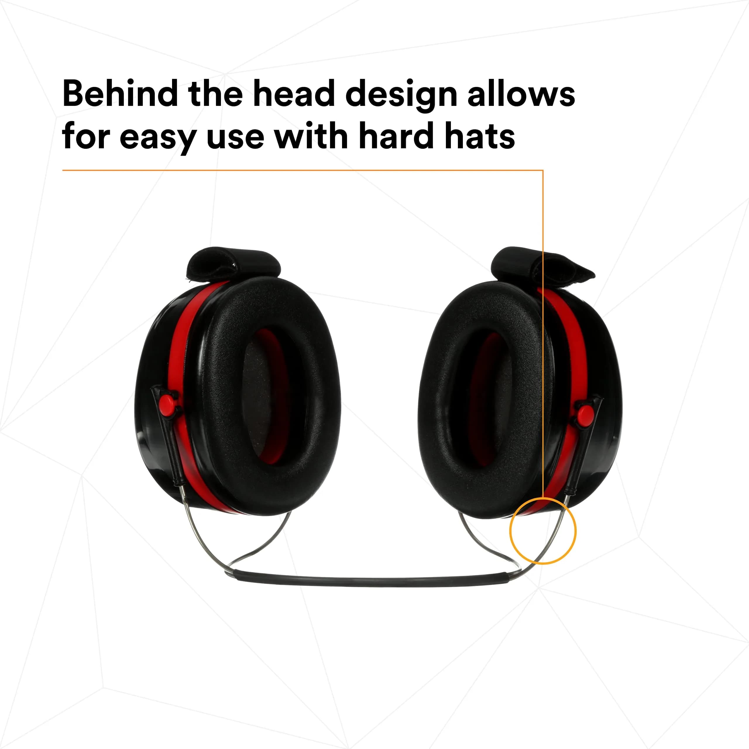 3M Peltor Optime 105 Behind-the-Head Earmuff, 29 dB NRR | Industrial Noise Protection - view 6