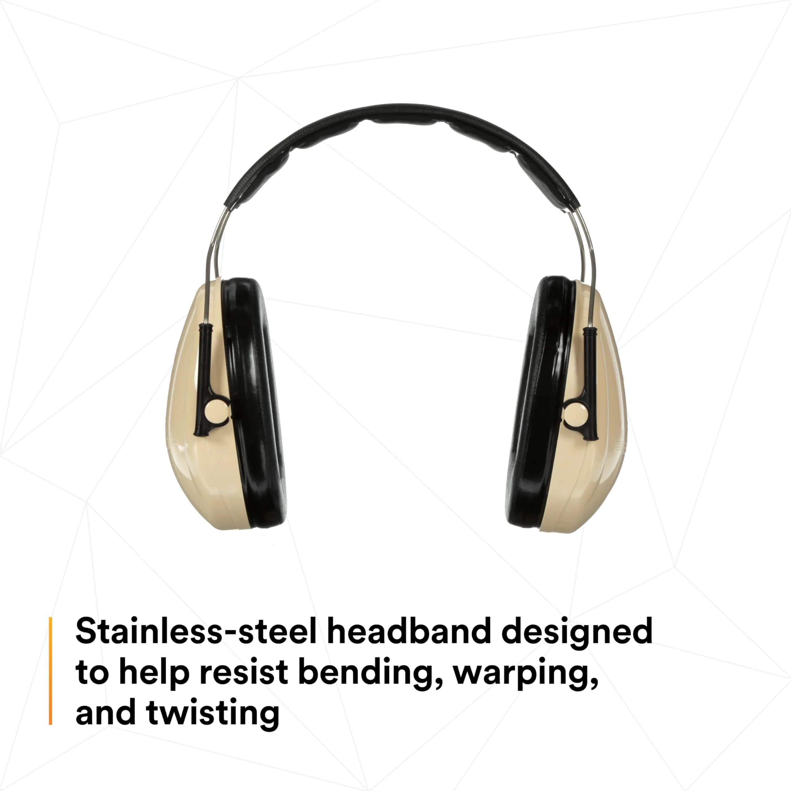 3M Peltor H6AV Optime 95 Over the Head Noise Reduction Earmuff, Hearing Protection, Ear Protectors, NRR 21dB, Ideal for Machine Shops and Power Tools, Beige - view 6