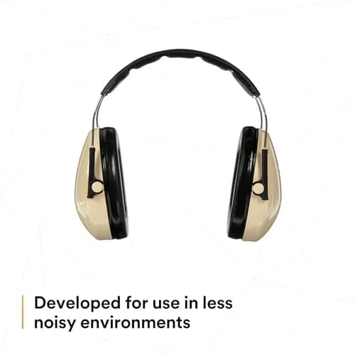 3M Peltor H6AV Optime 95 Over the Head Noise Reduction Earmuff, Hearing Protection, Ear Protectors, NRR 21dB, Ideal for Machine Shops and Power Tools, Beige thumbnail 8