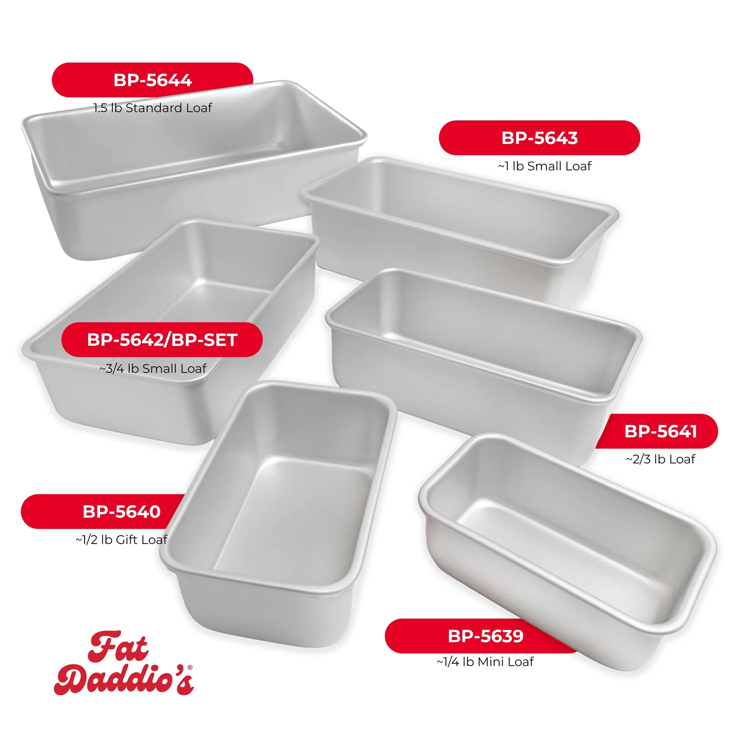 Fat Daddio's Anodized Aluminum Loaf Pan 7.75 x 3.75 x 2.5 Inch (19.4 x 9.5 x 6.4 cm) | Bakery Tough for Indian Home Ovens - view 2