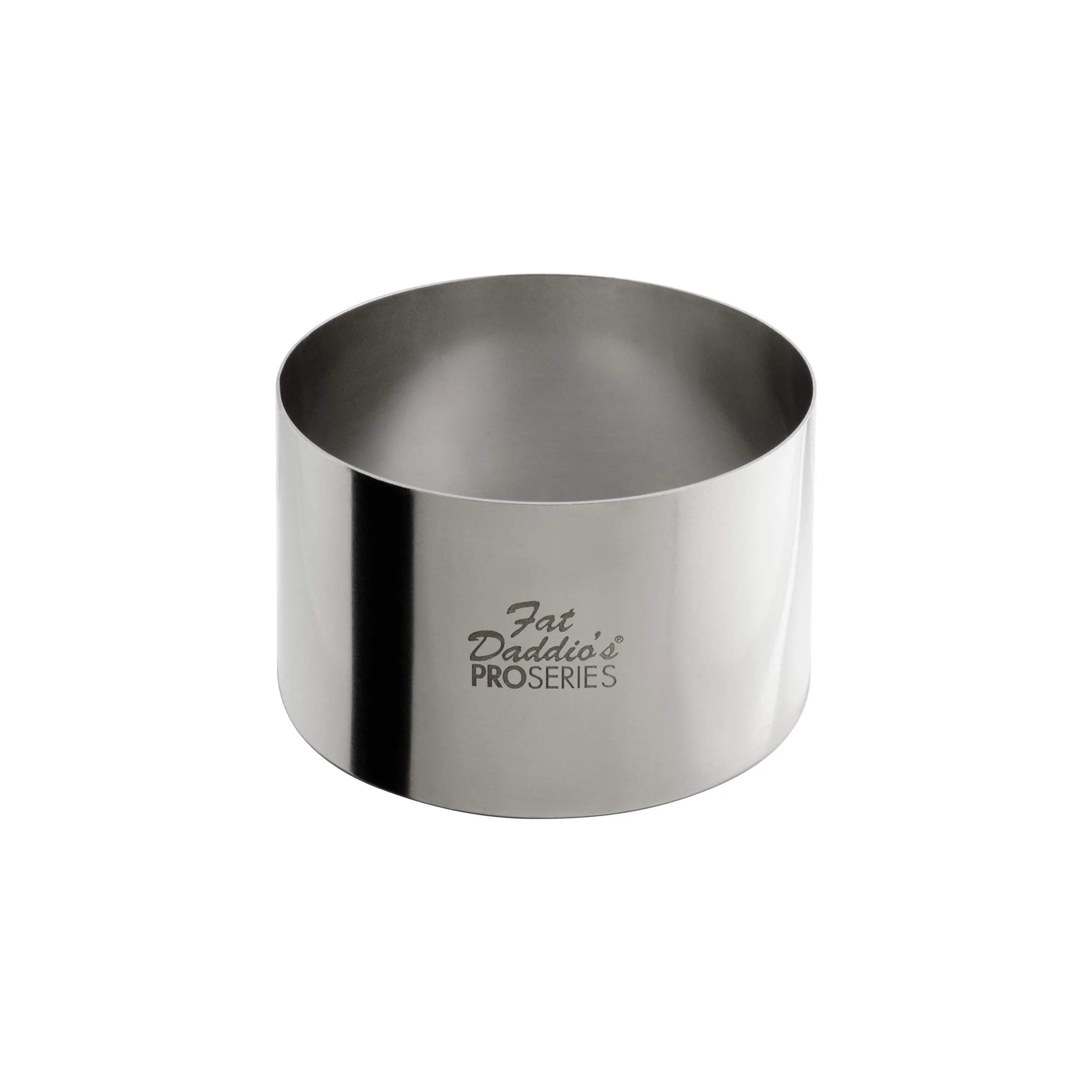 Fat Daddio's SSRD-3175 Stainless Steel Cake & Pastry Ring, 3 x 1.75 inch | Versatile Baking Tool for Chefs & Bakers — 3 x 1.75 Inch