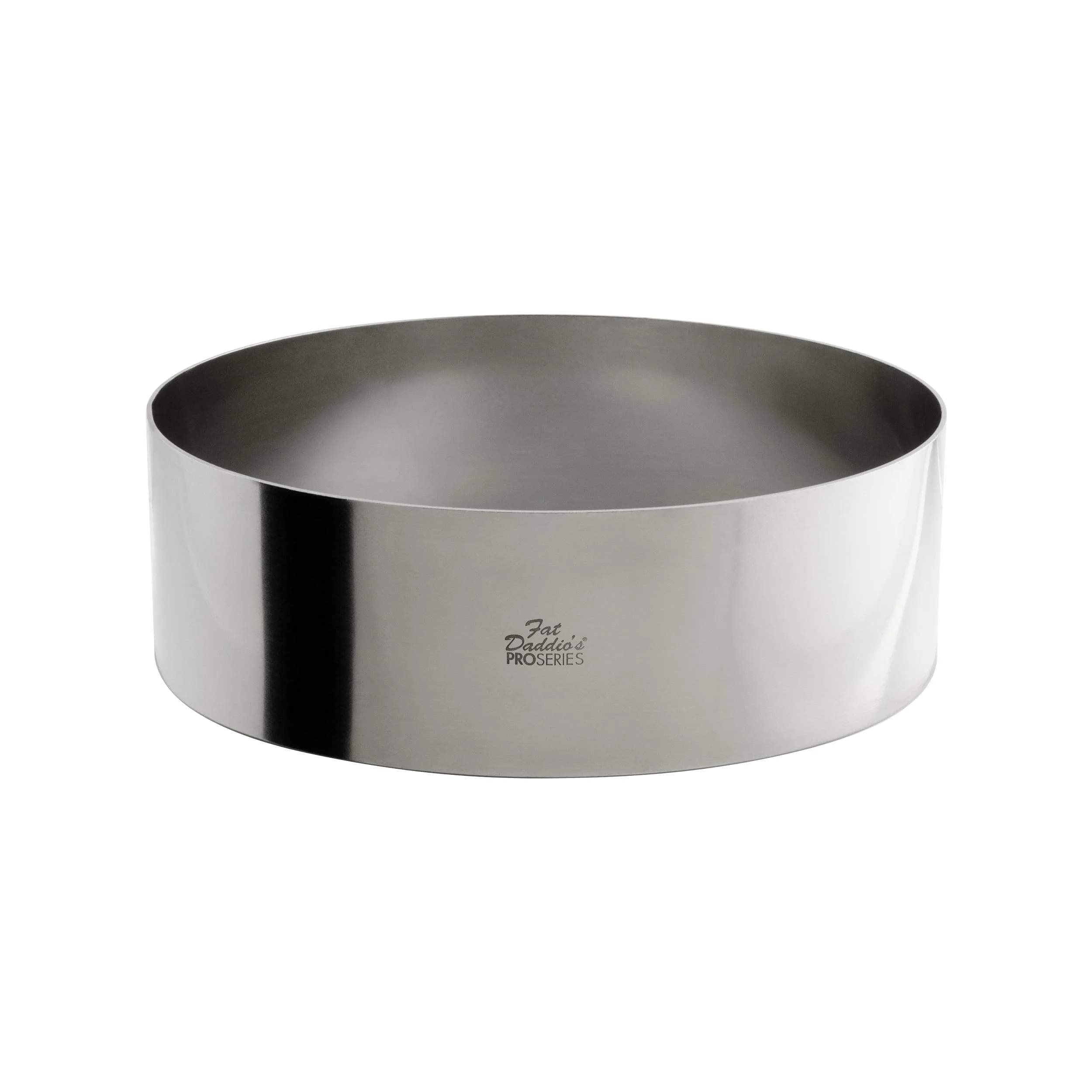 Fat Daddio's SSRD-9030 Stainless Steel Round Cake & Pastry Ring, 9 x 3 inch | Professional Baking Tool